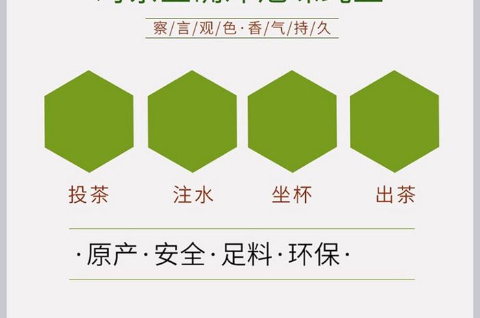 小清晰中国风茶叶详情页细节描述模板