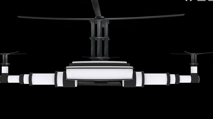 带通道3D无人机飞行器显示器展示视频素材