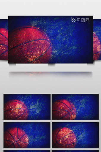 杂乱纹理篮球主题背景循环素材图片