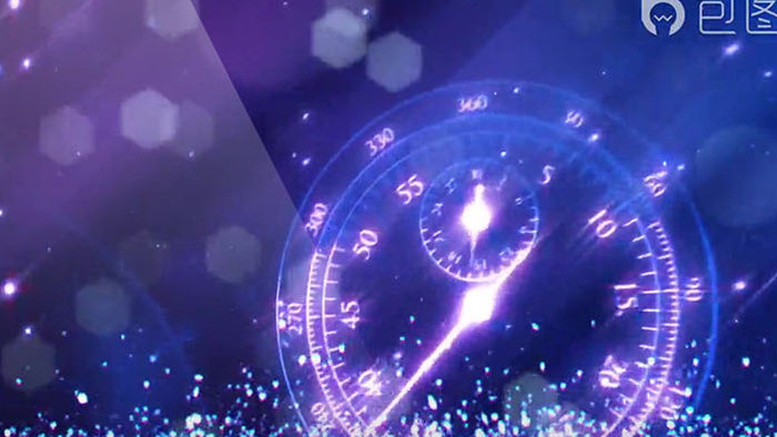 高清紫色商务企业科技时间背景视频