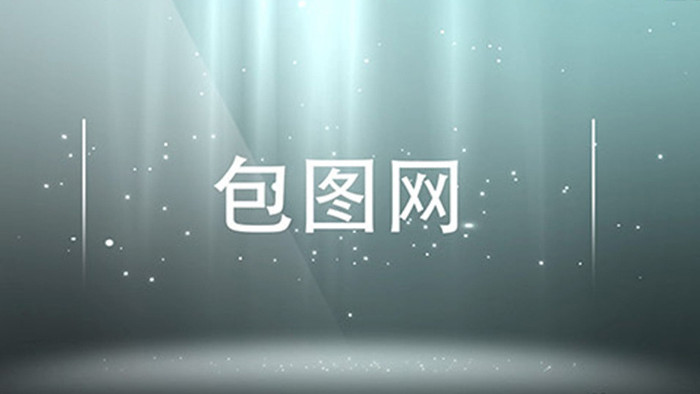 海底中绚丽的粒子光效logo揭示AE模板