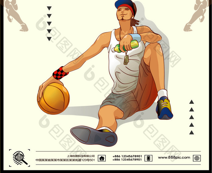 篮球比赛字体创意设计