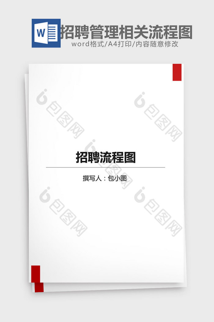 招聘管理相关流程图word文档图片图片