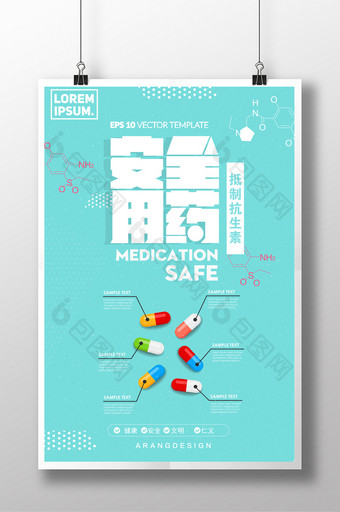 健康安全用药药店海报图片