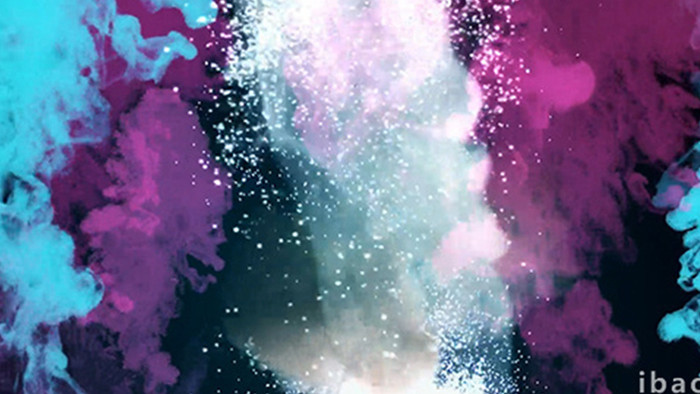 炫酷彩色粒子开场视频素材