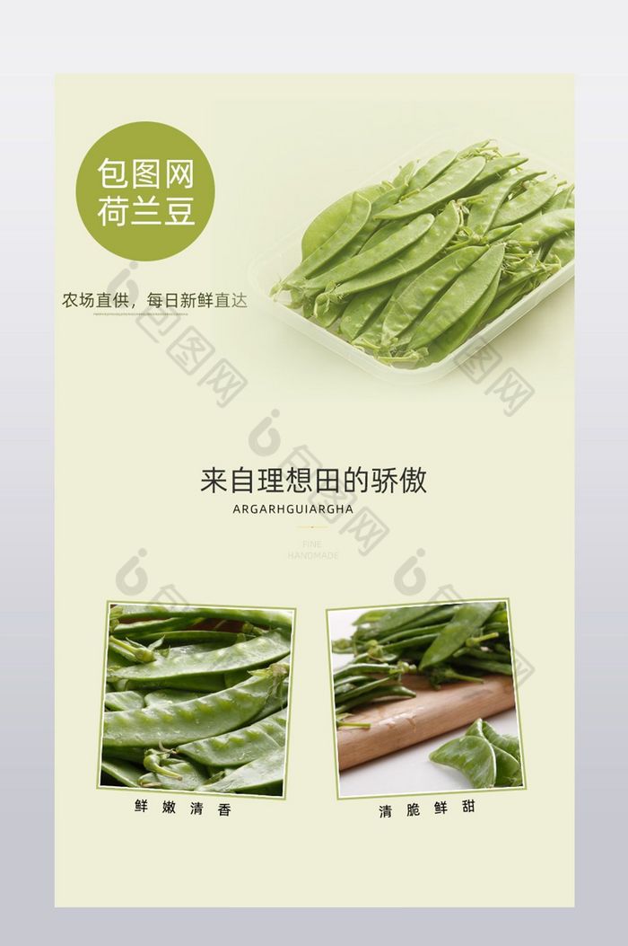 淘宝天猫荷兰豆蔬菜详情页图片图片