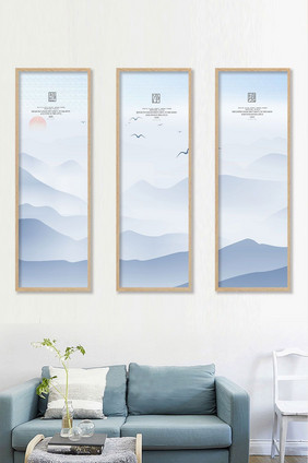 中国风大气高端客厅书房装饰画