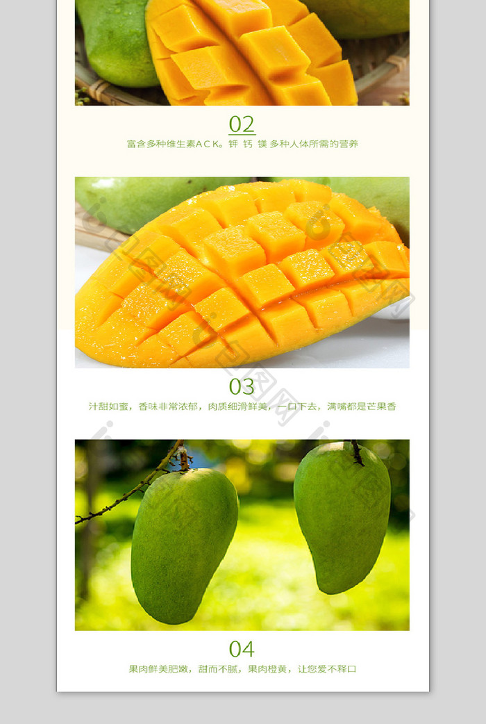 淘宝天猫芒果水果详情页