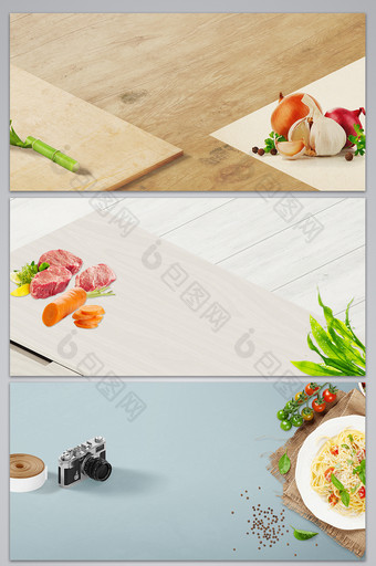 清新文艺厨房素材海报背景图片