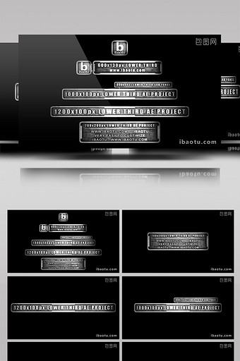 黑金属字幕条中国有嘻哈ae模板图片下载