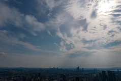 江苏南京城市大景建筑高楼航拍摄影图