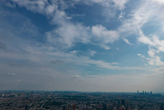 江苏南京城市大景建筑高楼航拍摄影图