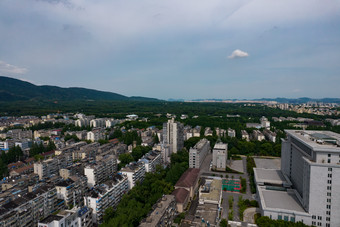 江苏南京城市风光明故宫航拍