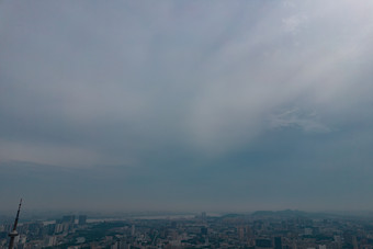 江苏南京城市清晨航拍摄影图