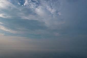 江苏南京<strong>城市清晨</strong>迷雾航拍摄影图