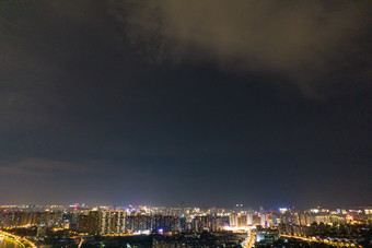 <strong>江苏</strong>无锡<strong>夜景</strong>灯光航拍摄影图