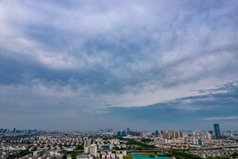 苏州寒<strong>山寺</strong>大运河周边建筑航拍摄影图