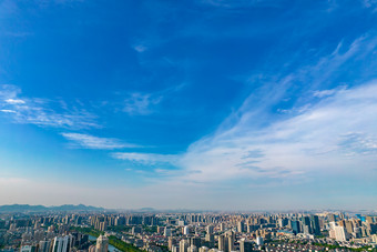 浙江杭州城市建设大景航拍<strong>摄影图</strong>