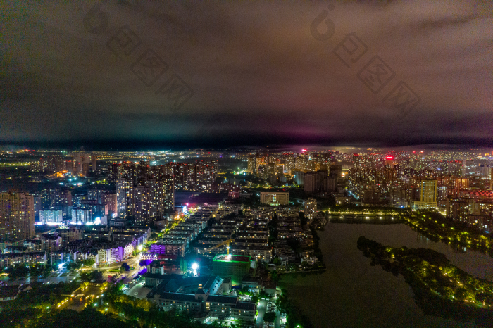 安徽蚌埠城市夜景航拍摄影图图片-包图网企业站