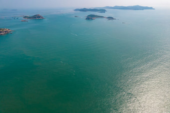 大海海岛蓝色海洋航拍摄影图