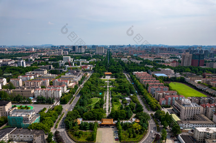 江苏南京明故宫遗址航拍摄影图-包图企业站