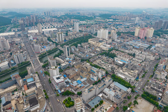 江苏徐州城市大景航拍摄影图