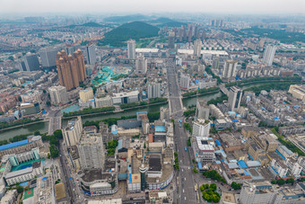 江苏徐州城市大景航拍摄影图