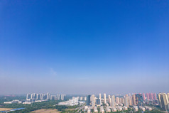 山东济宁新市政府及周边建筑航拍摄影图