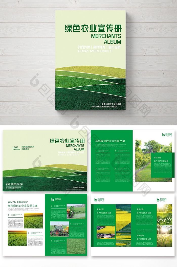 简约绿色农业现代化画册