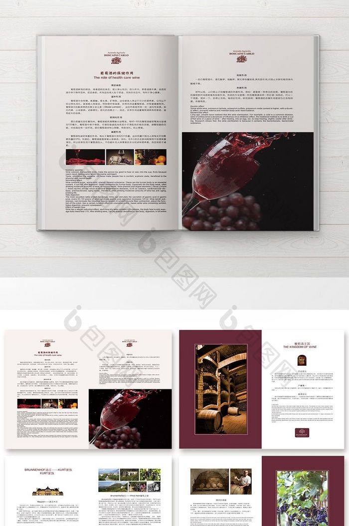 国外高档红酒宣传册