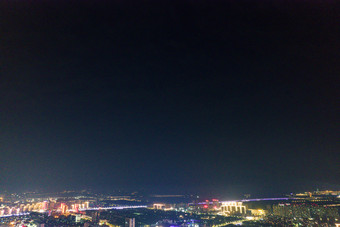 <strong>宿迁</strong>城市夜景大景<strong>航拍</strong>摄影图