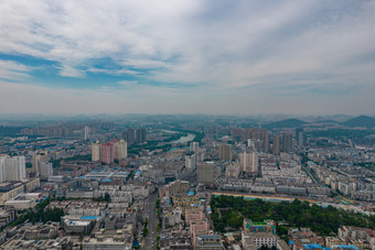 徐州城市建设高楼建筑航拍摄影图