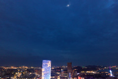 徐州夜景灯光航拍摄影图