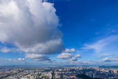 浙江台州城市风光航拍摄影图