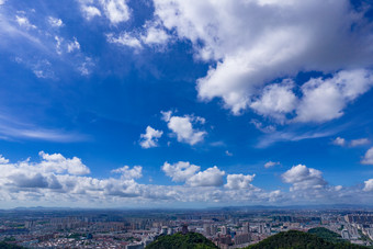 浙江台州城市建设航拍摄影图