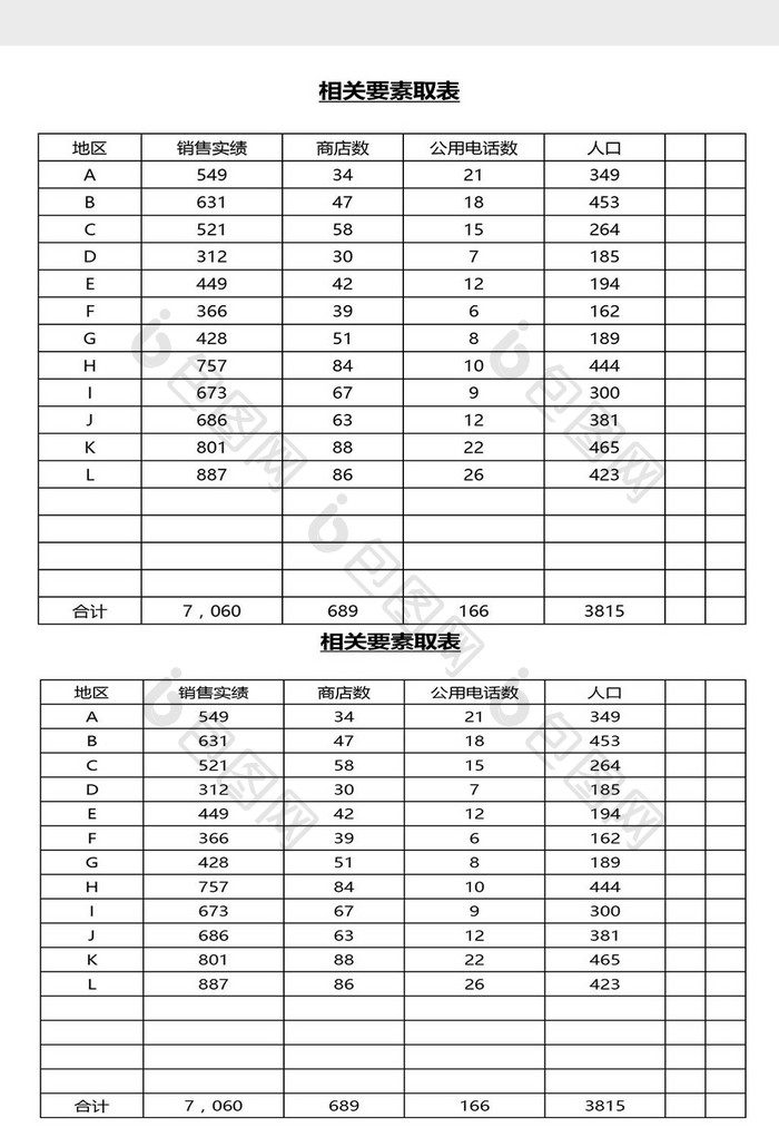 营销管理相关要素获取表Word文档