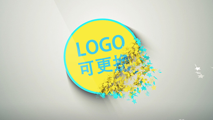 粒子汇聚LOGO演绎