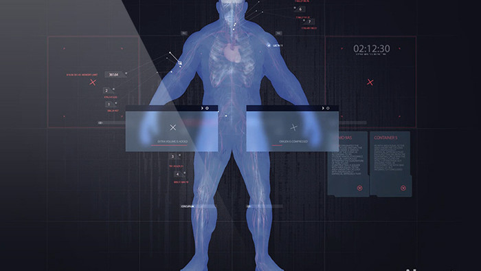 高科技人体扫描HUD介绍人类信息特征