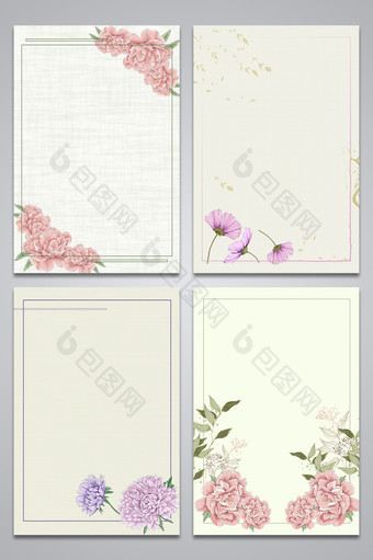 纹理花卉设计背景图图片