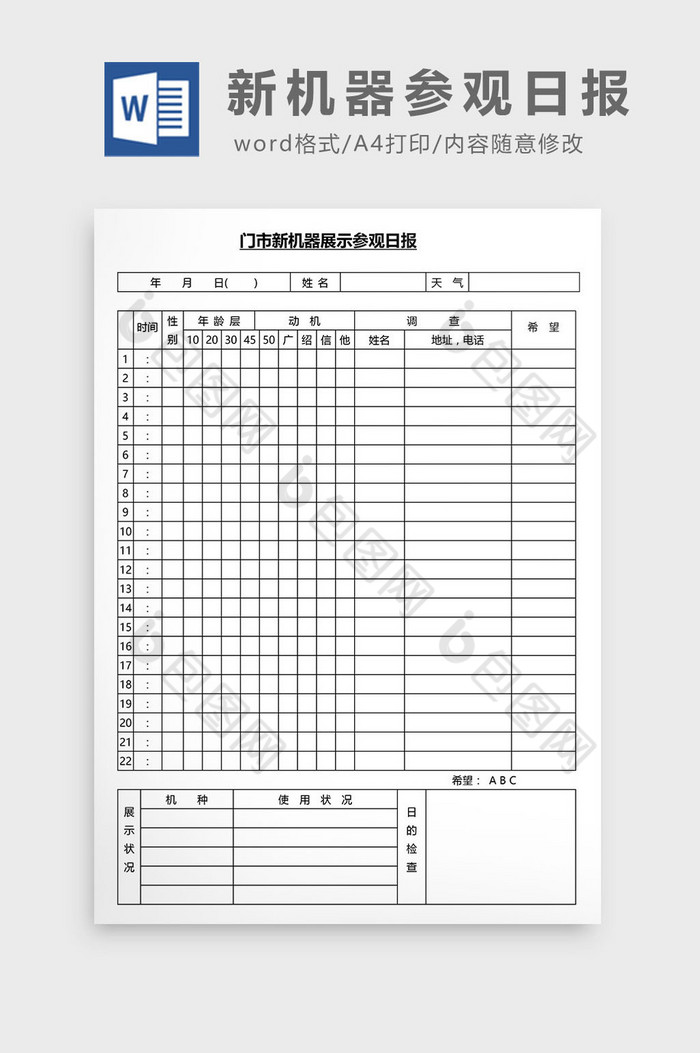 营销管理新机器参观日报Word文档图片图片