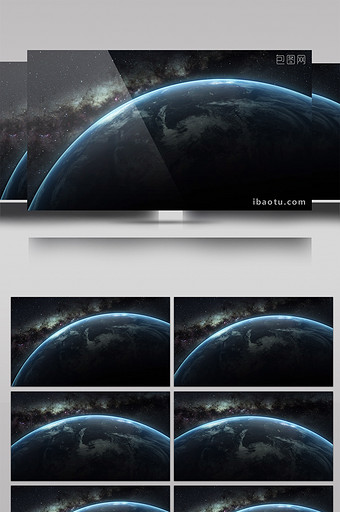背景视频震撼宇宙星球移动开场片头视频素材下载图片