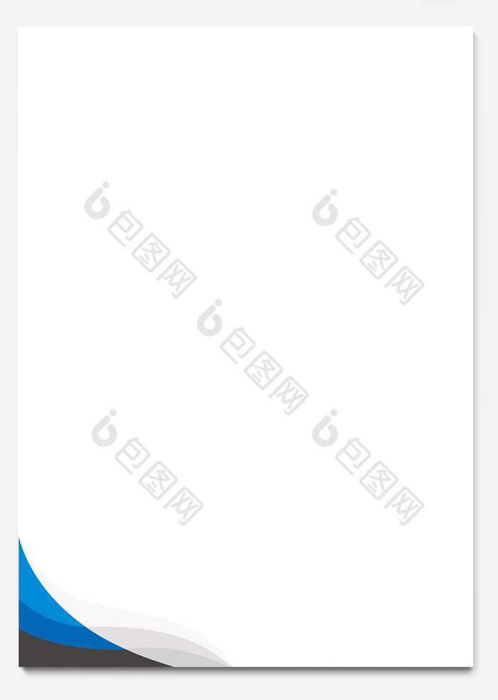 簡約大氣企業aiword信紙文檔背景模