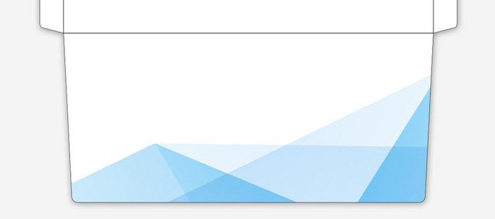 蓝色纹理AI企业信封信纸背景模板