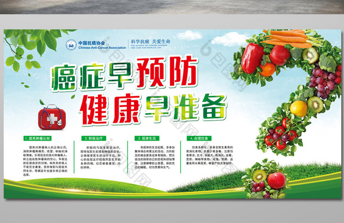 预防癌症知识宣传展板图片