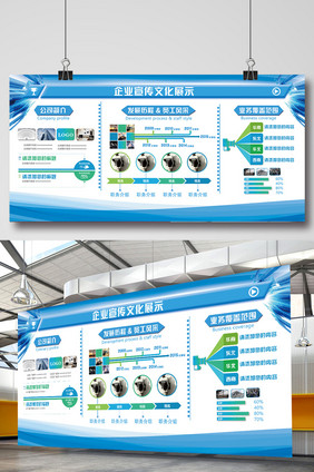 大气磅礴企业文化展板设计