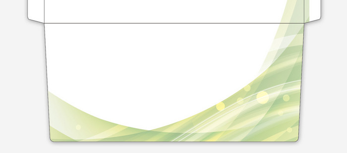 绿色渐变ai企业信封信纸背景模板