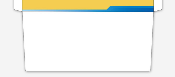 黄色商务ai企业信纸信封背景模板