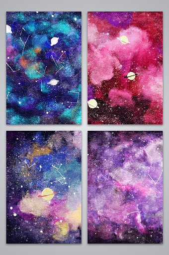 水彩星空图片 水彩星空素材 包图网 水彩星空图片 水彩星空素材 包图网