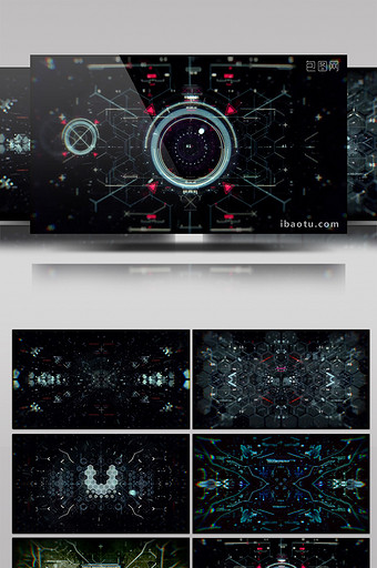 大气科幻3D科技素材VJ视频图片