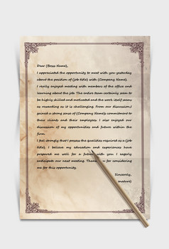 欧式羊皮信纸word模板word背景